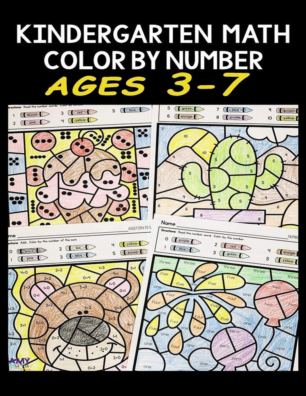 Kindergarten math color by number ages