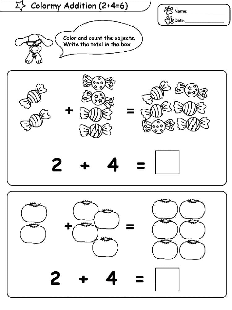 Math coloring pages