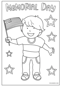 Free printable memorial day coloring pages for kids