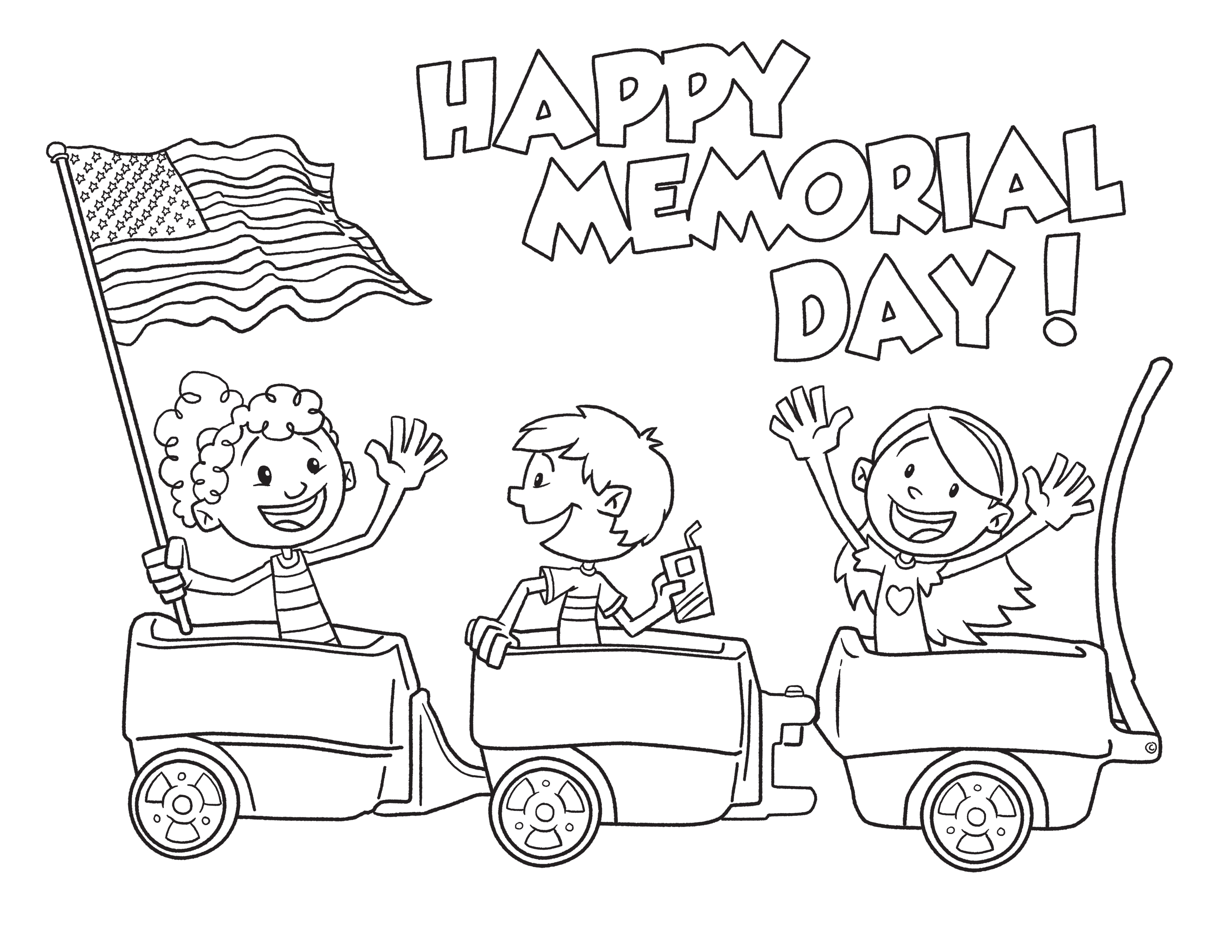 Memorial day coloring page