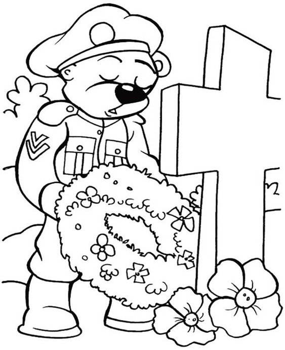 Free easy to print memorial day coloring pages