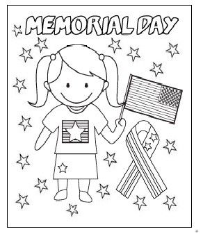 Memorial day coloring pages for kids