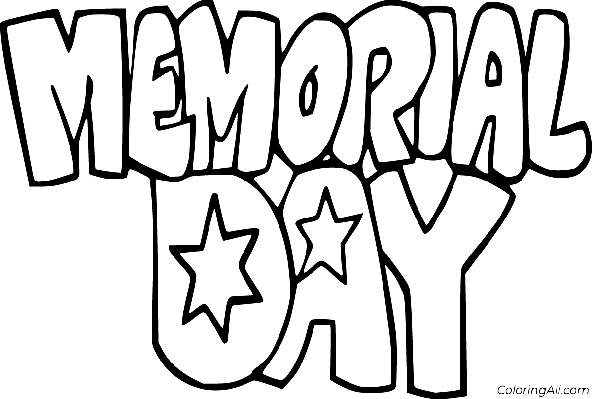 Memorial day coloring pages