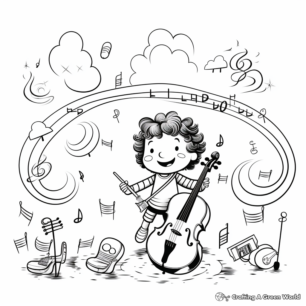 Music coloring pages