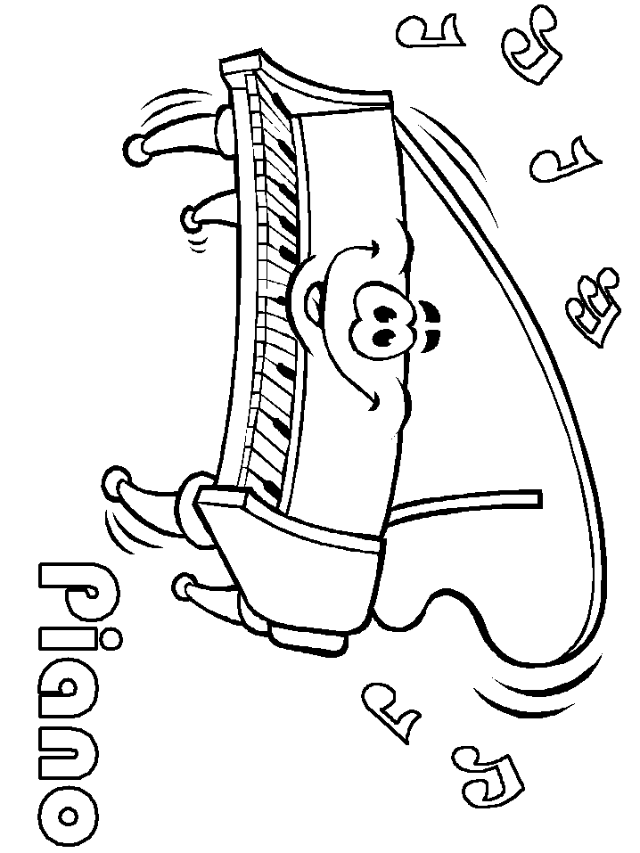 Free music coloring pages sheets for kids