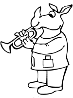 Musical instruments coloring pages and printable activities