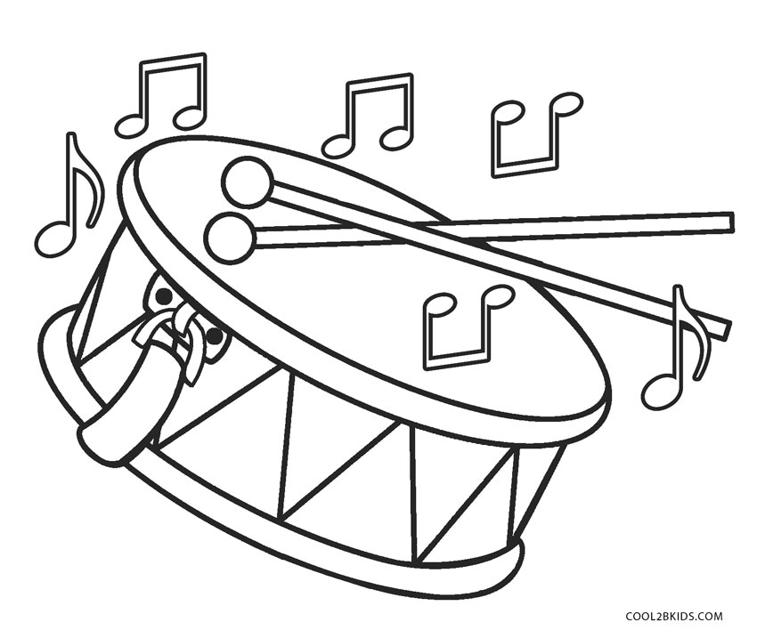 Free printable music coloring pages for kids