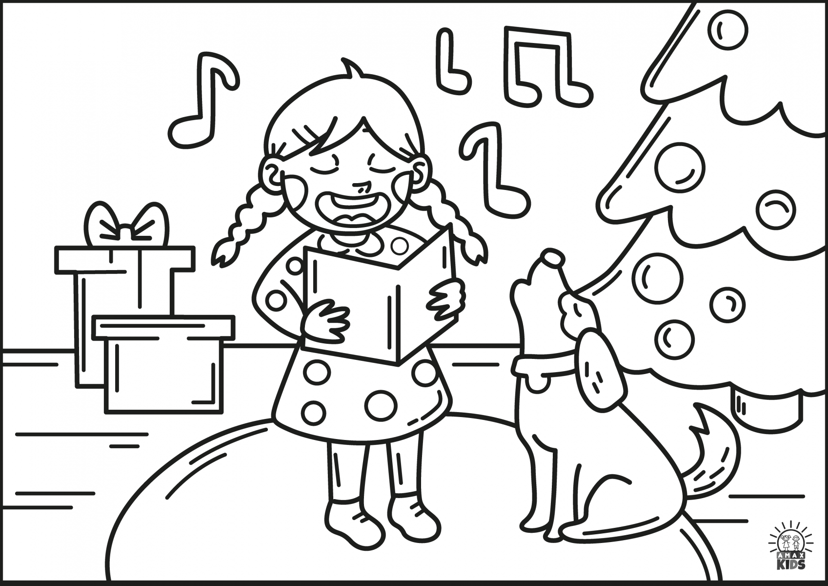 Printable christmas coloring pages for kids amax kids