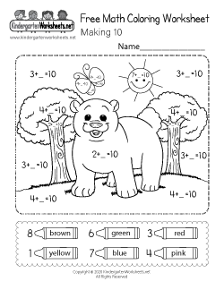 Coloring worksheets for kindergarten free printables