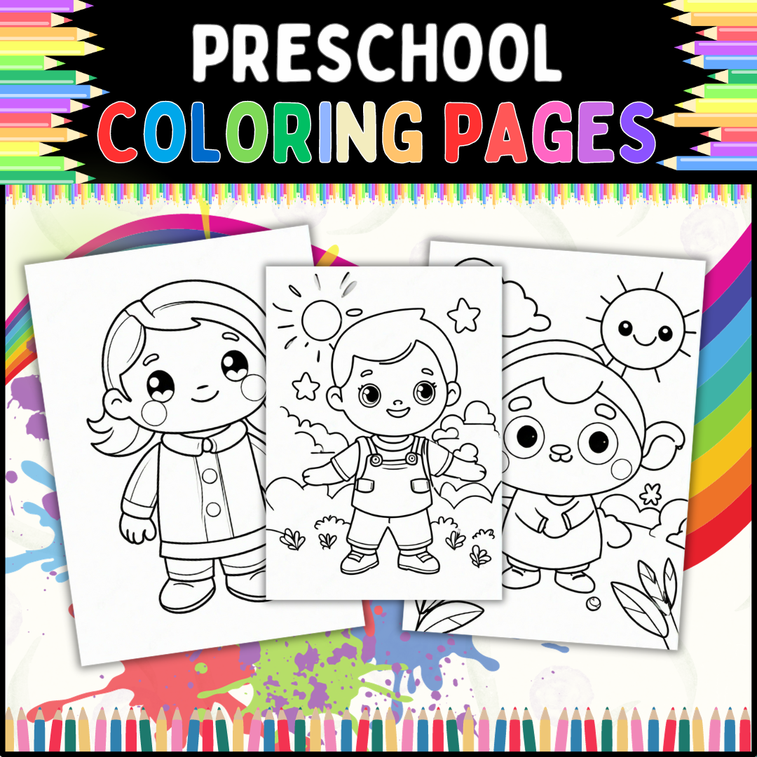Preschool coloring pages for kids for classroom and kindergarten and more made by teachers