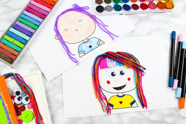 All about me drawing activity for kids