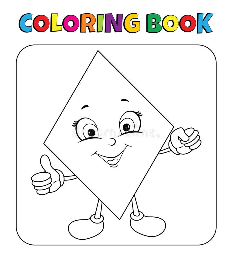 Cartoon coloring shapes stock illustrations â cartoon coloring shapes stock illustrations vectors clipart