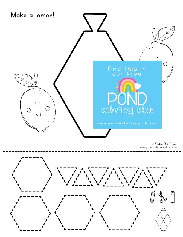 Shapes â pond coloring club