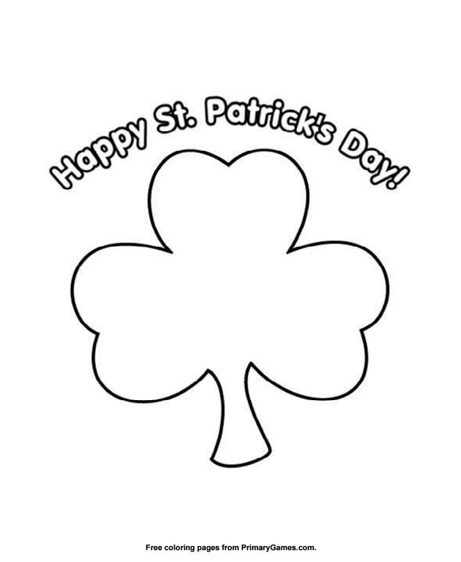 Free printable st patricks day coloring pages