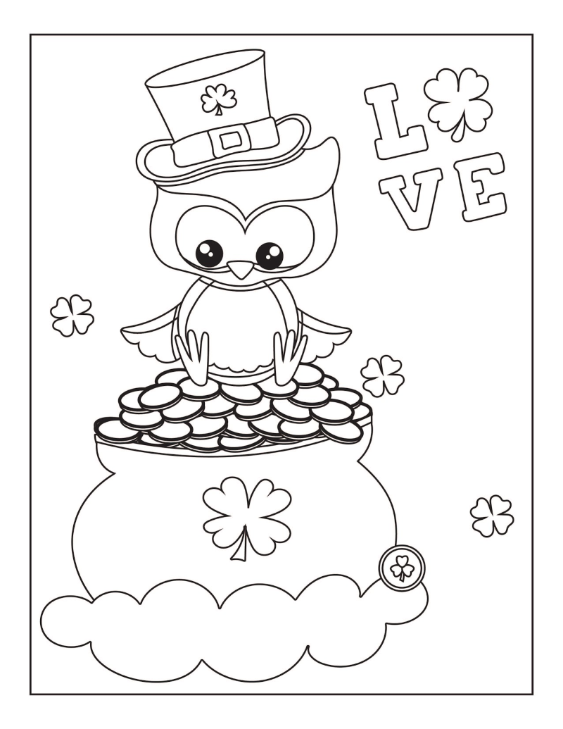 Free printable st patricks day coloring pages