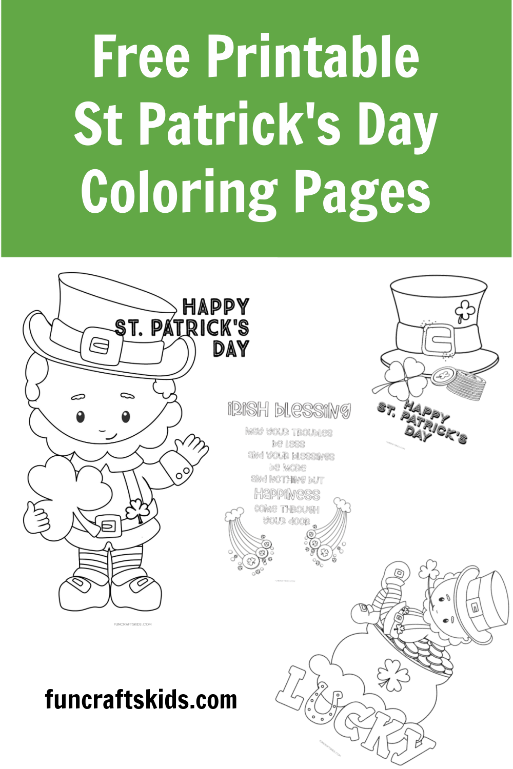 Free printable st patricks day coloring pages