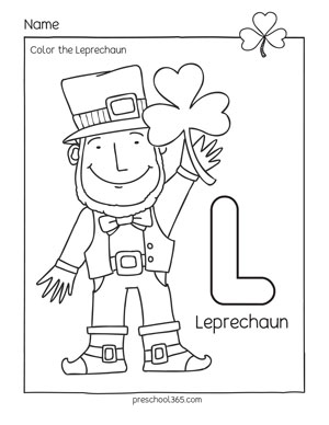 Free and quality st patricks day activity preschool activity sheets