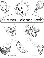 Summer coloring pages and printable activities