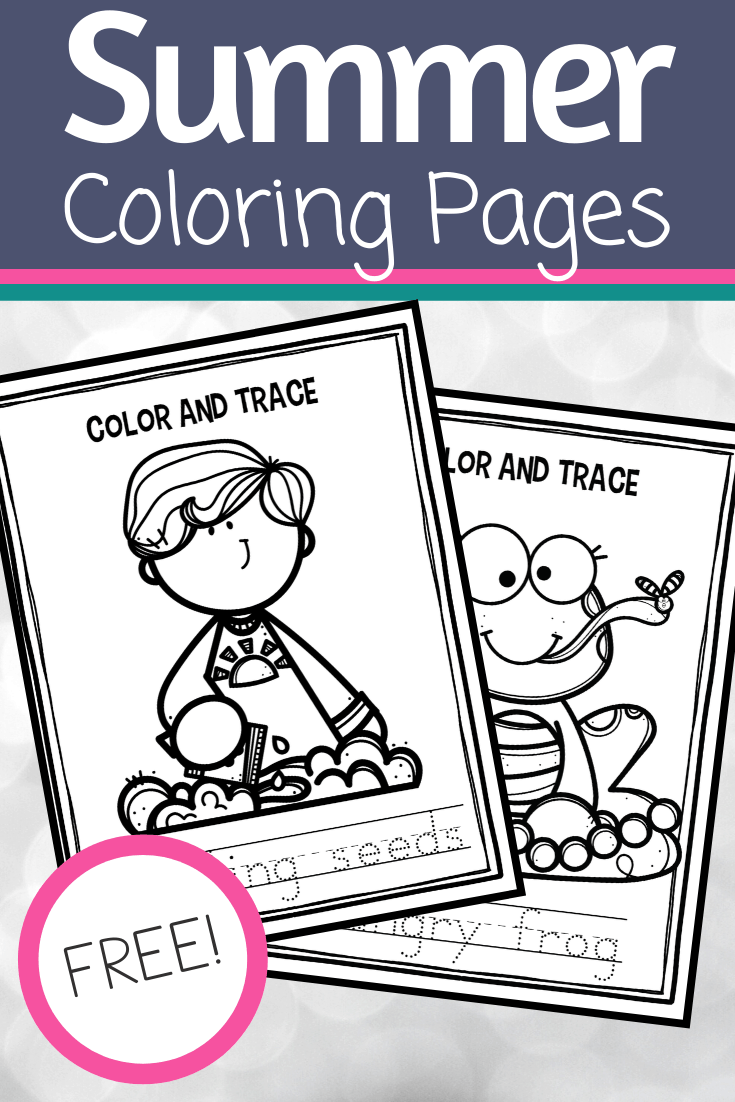 Free printable summer coloring pages for preschoolers