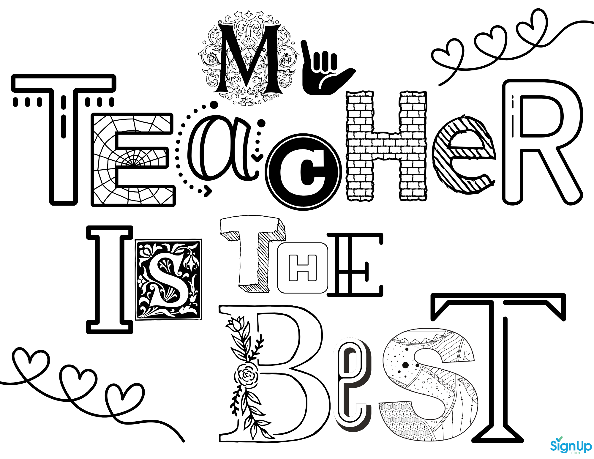 Free printable teacher appreciation coloring pages coloring pages teacher appreciation printables best teacher ever