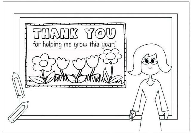 Teacher appreciation quote coloring page