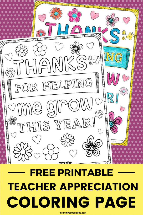 Free teacher appreciation printables gift ideas