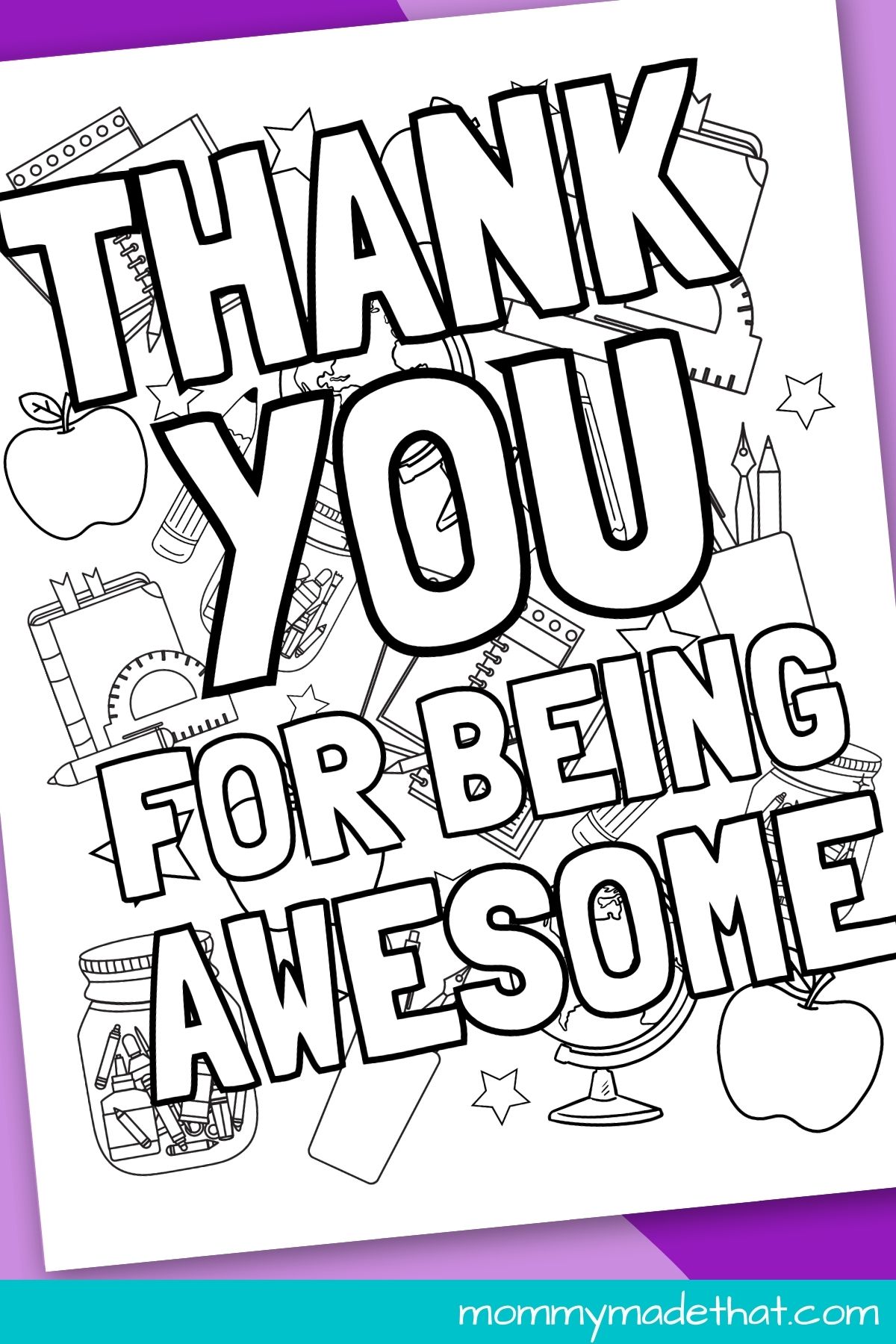 Kindergarten teacher appreciation pinterest coloring pages