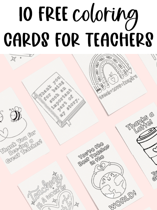 Free teacher appreciation printables gift ideas