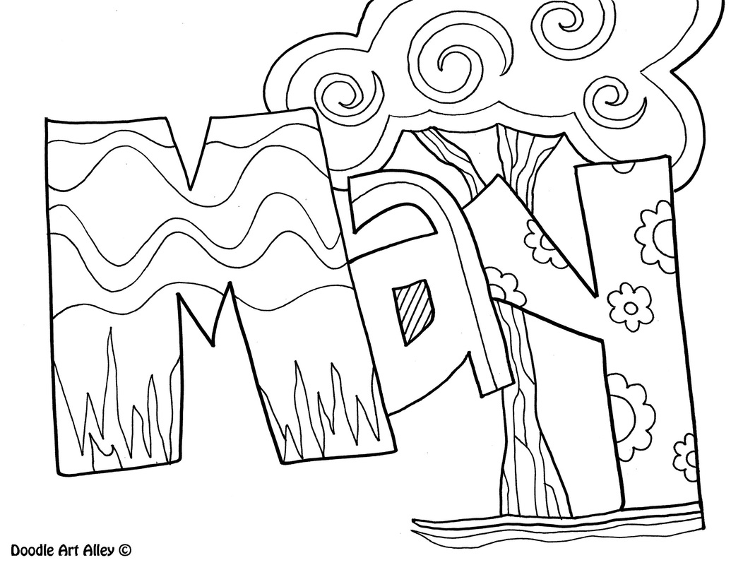 Months of the year coloring pages