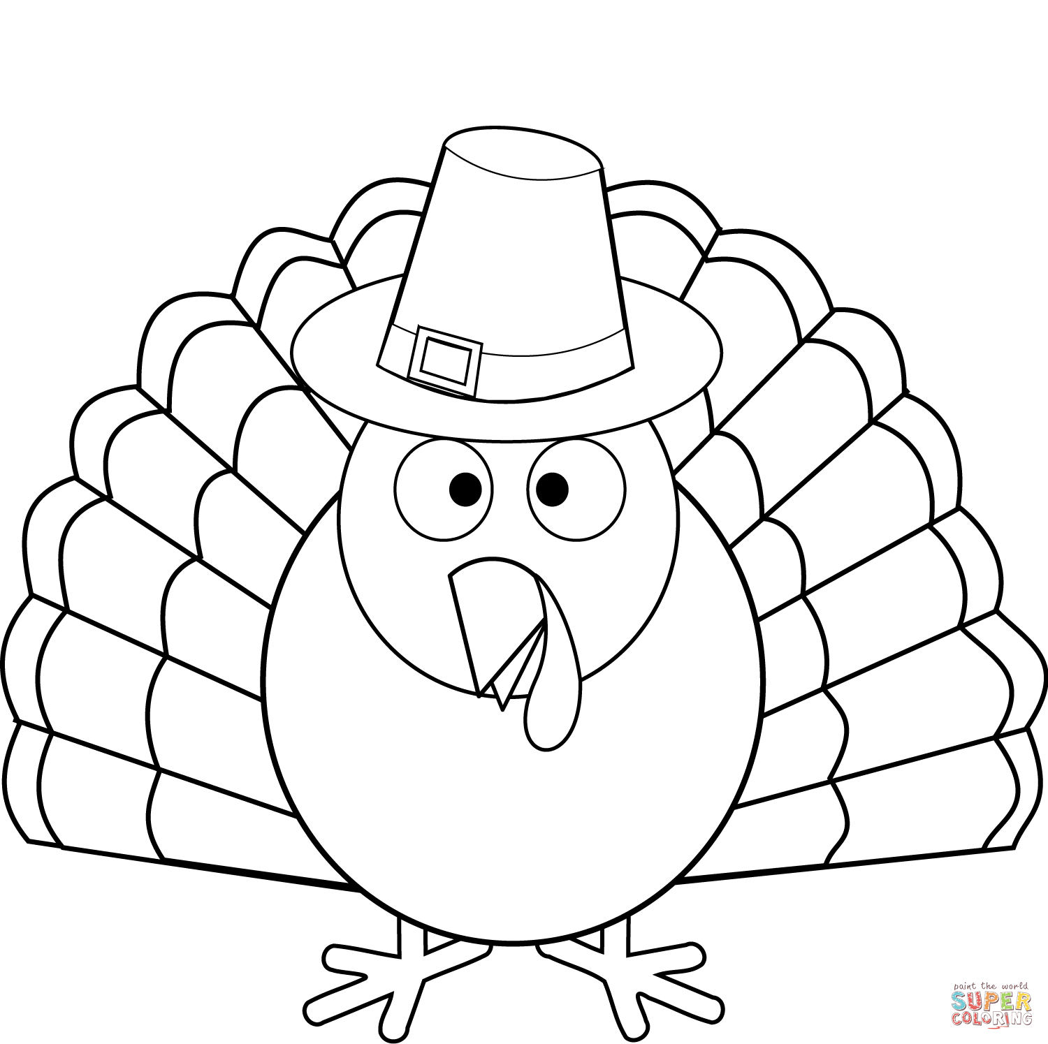 Thanksgiving turkey coloring page free printable coloring pages