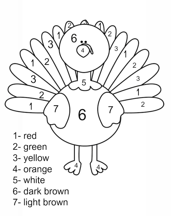 Free printable thanksgiving coloring pages for kids