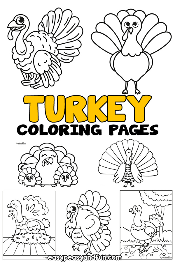 Turkey coloring pages