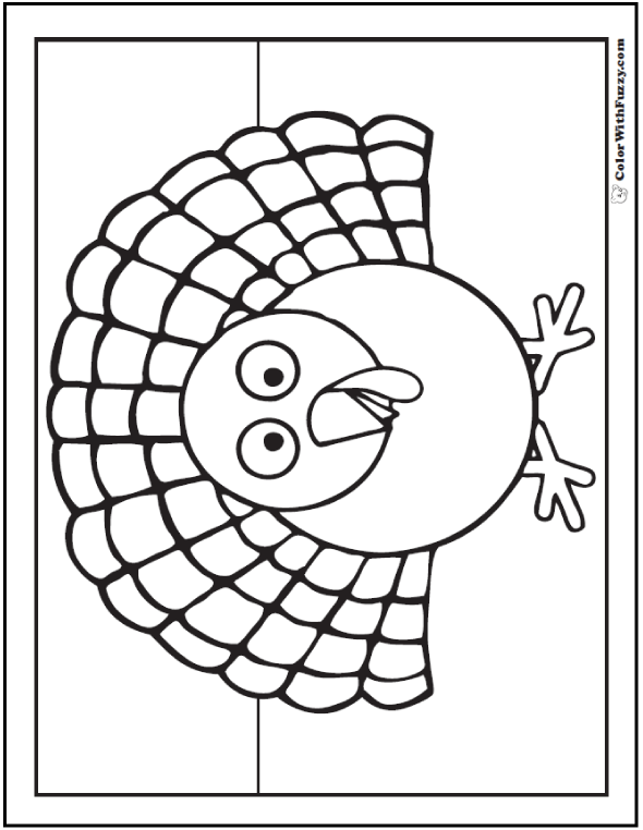 Turkey coloring pages digital interactive thanksgiving printables