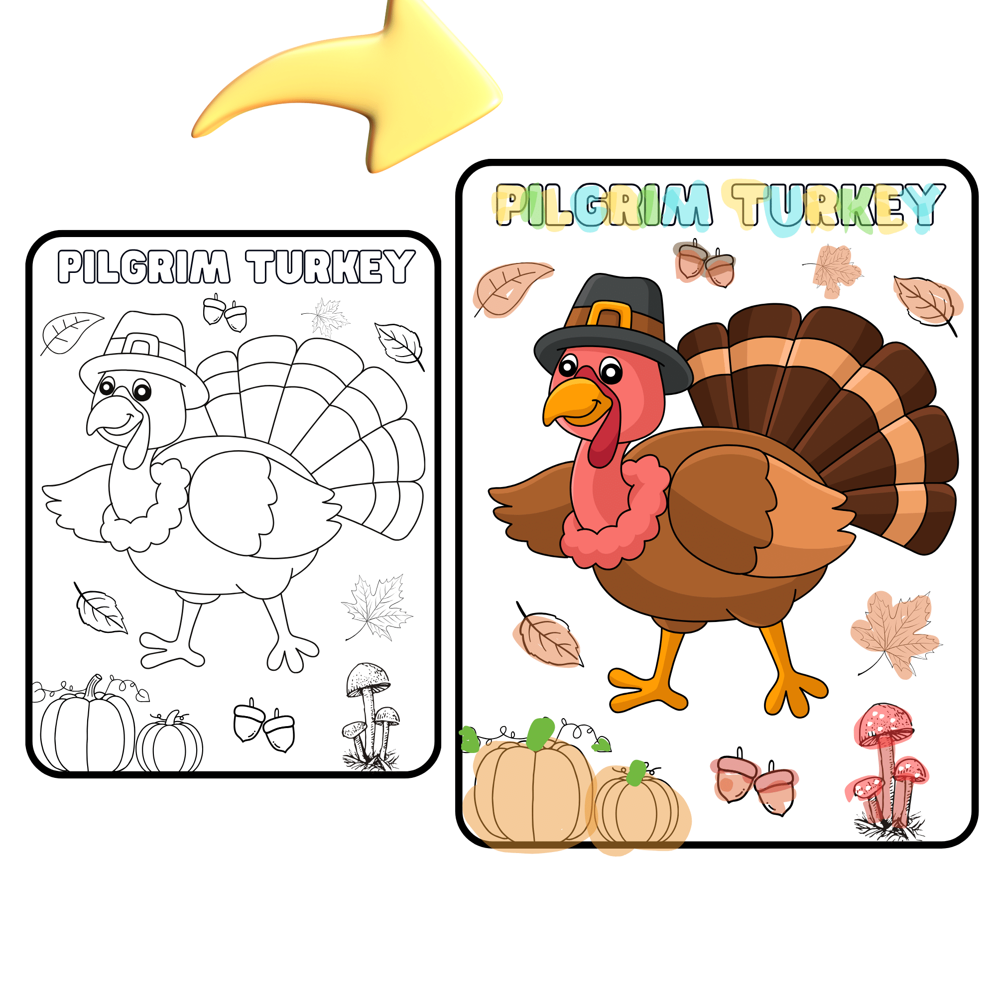 Thanksgiving coloring pages turkey pilgrims pumpkin pies and others made by teachers