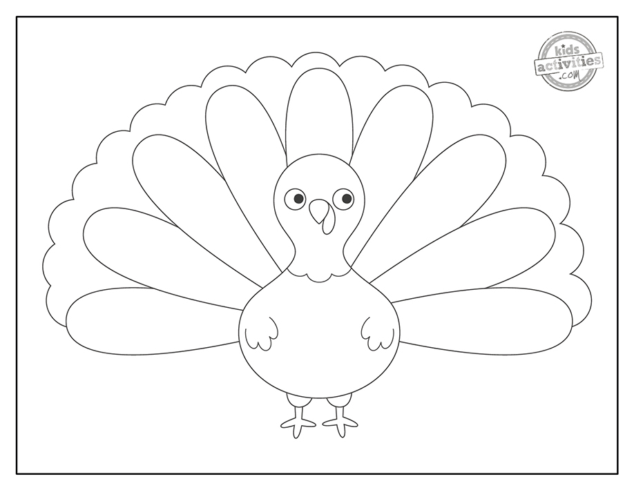 Cutest preschool turkey coloring pages kids activities blog