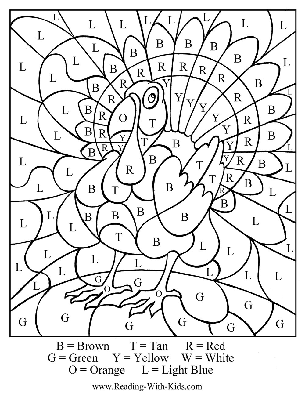 Free thanksgiving coloring pages for