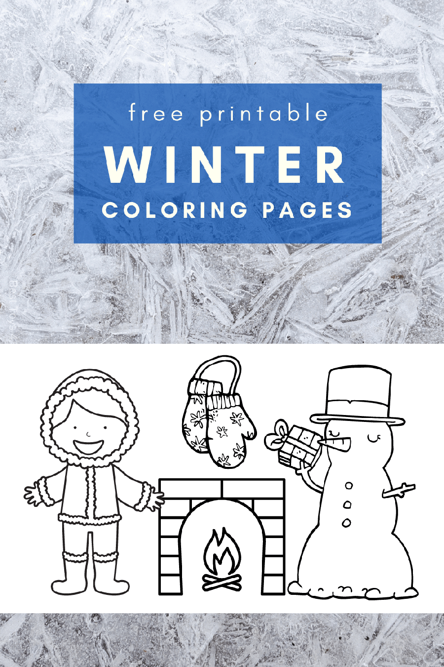 Free winter coloring pages for kids