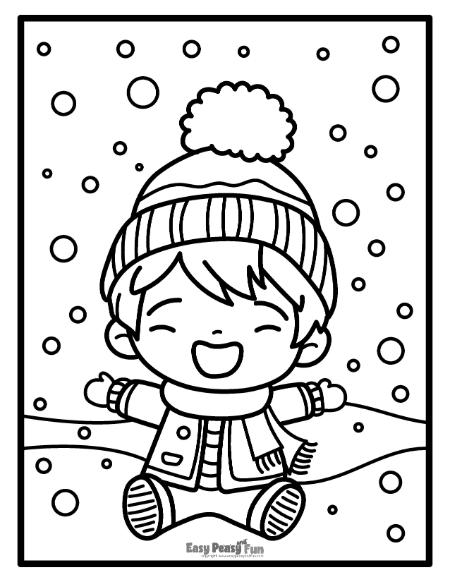 Printable winter coloring pages