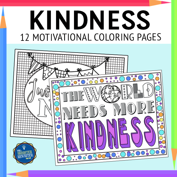 Kindness coloring pages made by teachers