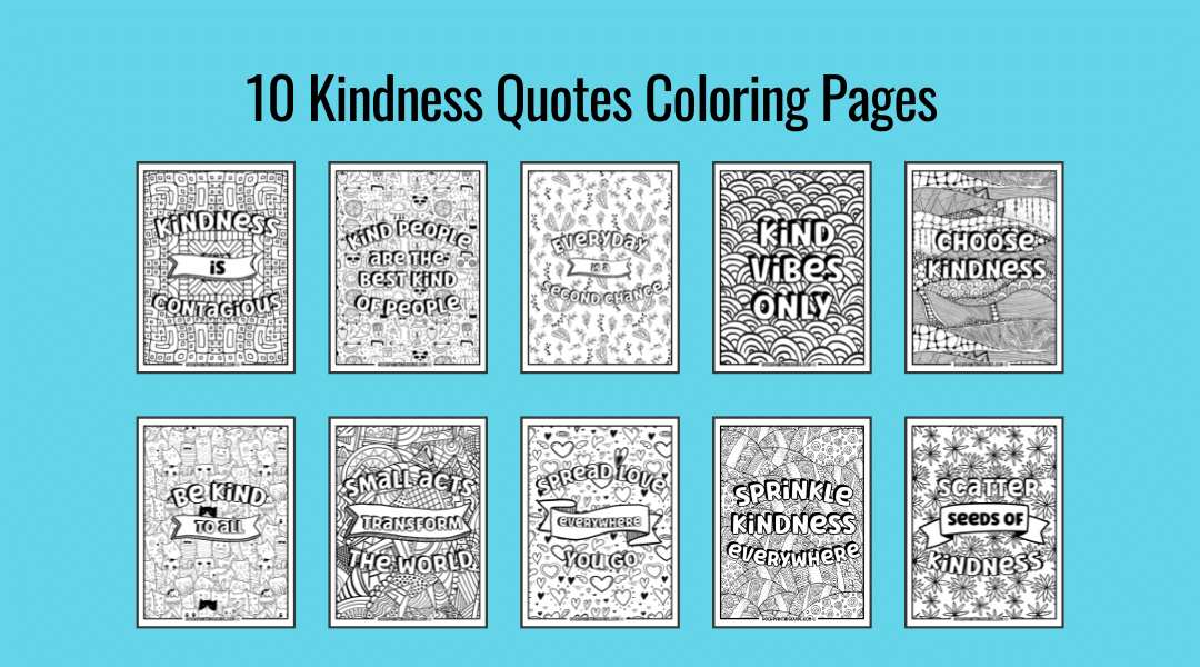 Free kindness coloring pages to inspire your kids to be kind