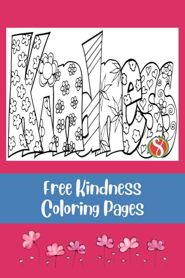 Free kindness coloring pages â stevie doodles