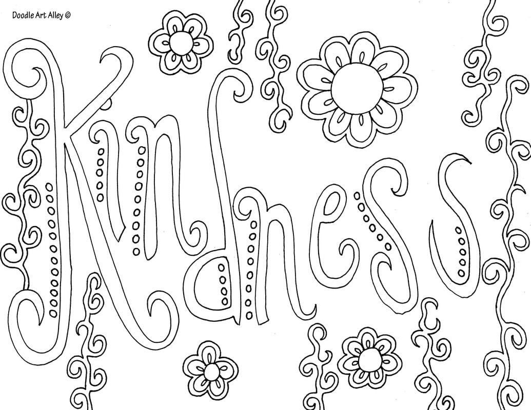 Word coloring pages