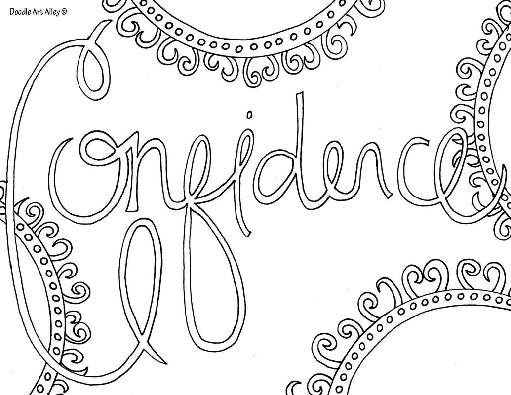 Word coloring pages