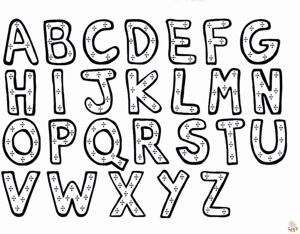 Alphabet coloring pages printable free and easy to color