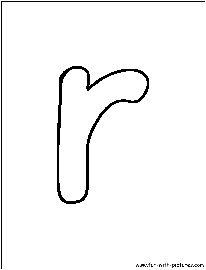 Bubble letter r coloring page bubble letters coloring pages bubble letters lowercase