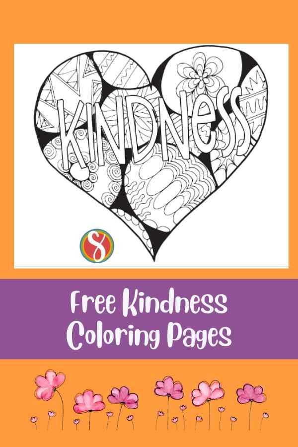 Free kindness coloring pages â stevie doodles