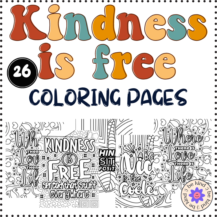 Kindness coloring pages kindness activities kindness bulletin board pages pdf made by teachers