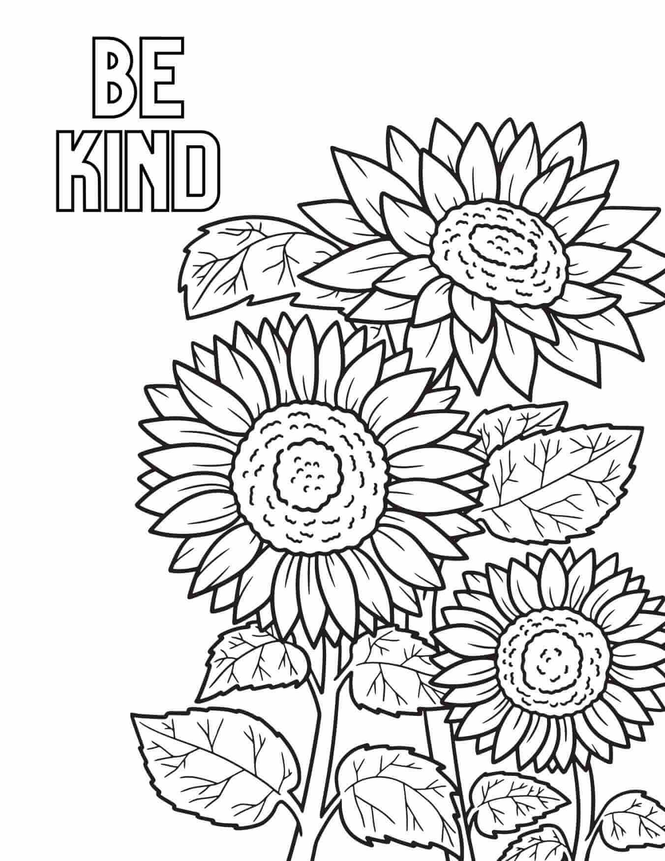 Free kindness coloring pages