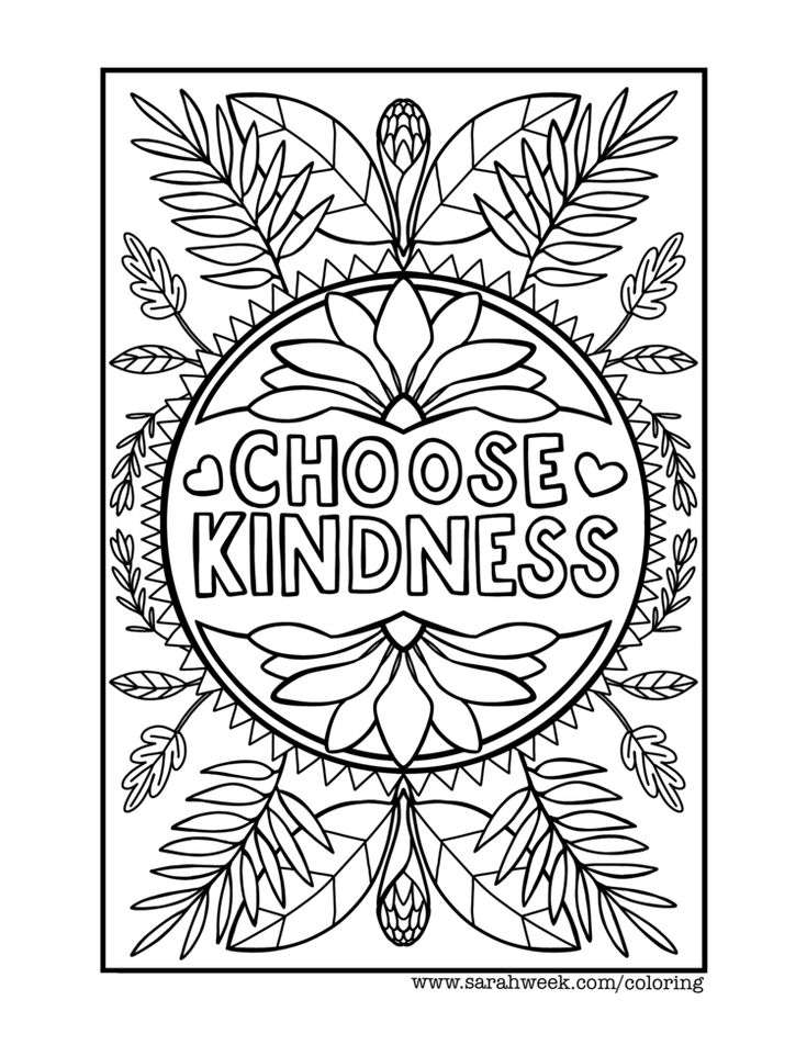 Choose kindness coloring pagee free coloring pages fall coloring pages coloring pages
