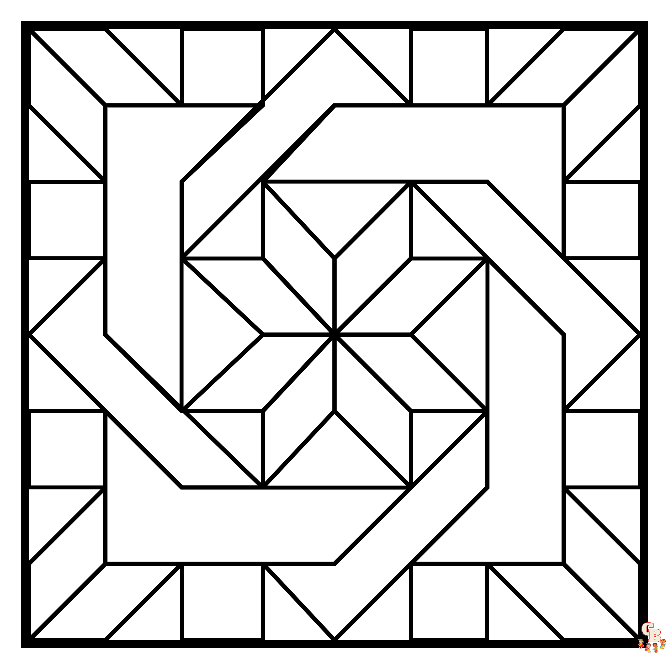 Color your world with square coloring pages